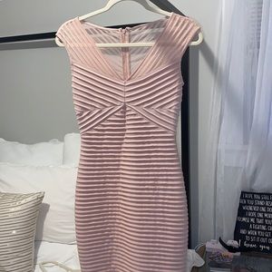 Calvin Klein body con ruched dress